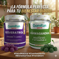 Combo Resveratrol y Ashawagandha Gomas