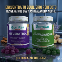 Combo Resveratrol y Ashawagandha Gomas
