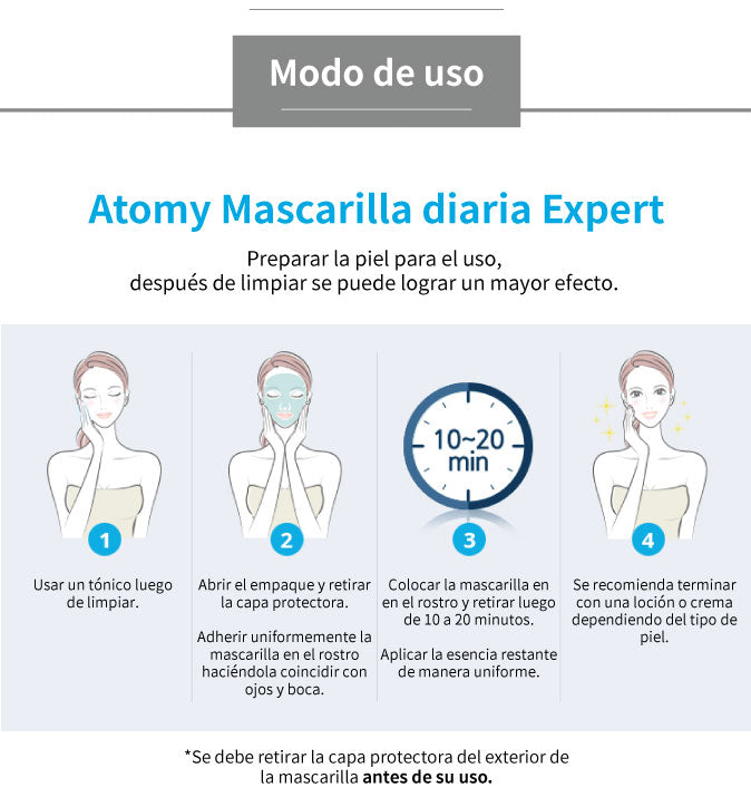 Mascarilla Diaria Hidratante ATOMY