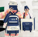 Kit Bolso Escolar para niñas Completo 5 EN 1