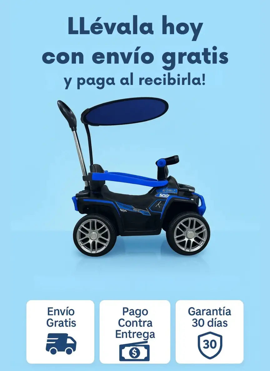 Cuatrimoto Eléctrica con Control y Carpa