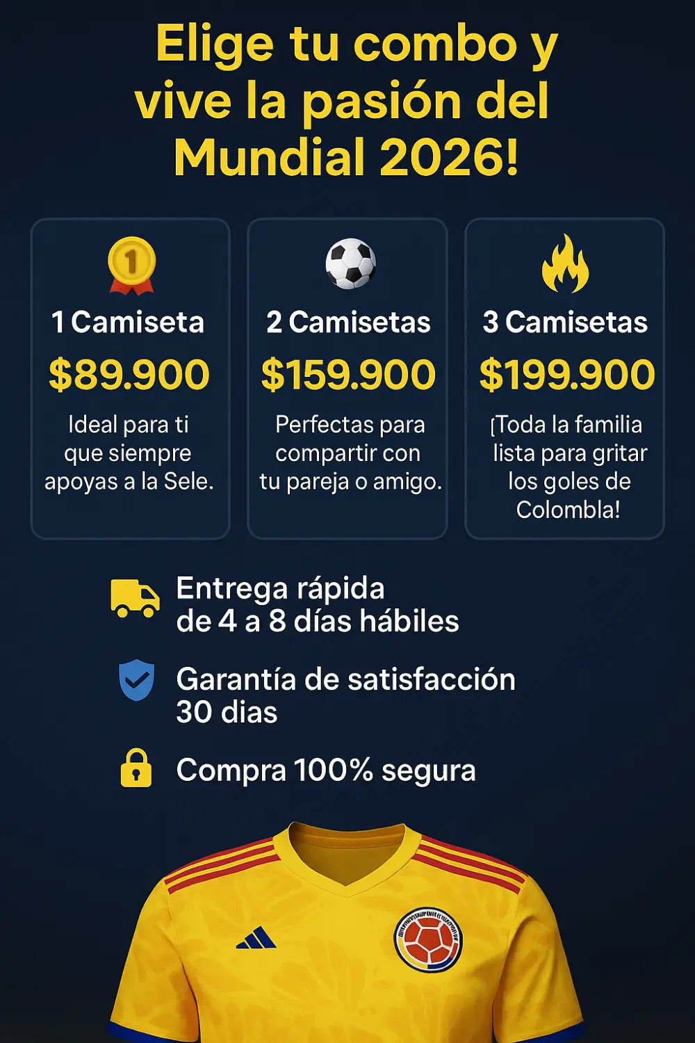 Imagen Camiseta Colombia 2