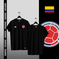 Camiseta Sel. Colombia - 1 - NEGRA