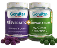 Combo Resveratrol y Ashawagandha Gomas