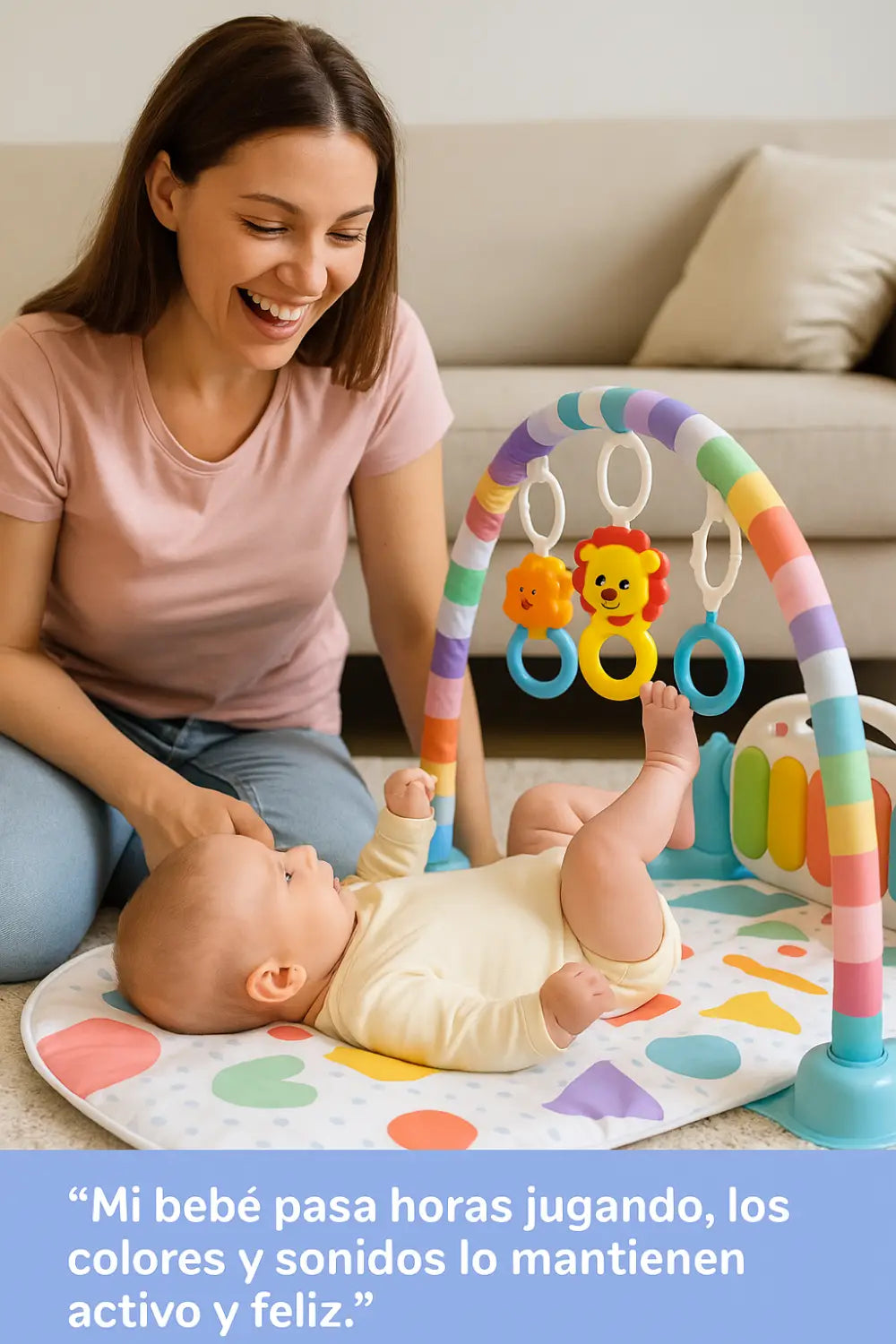 Gimnasio De Bebé Con Piano Musical