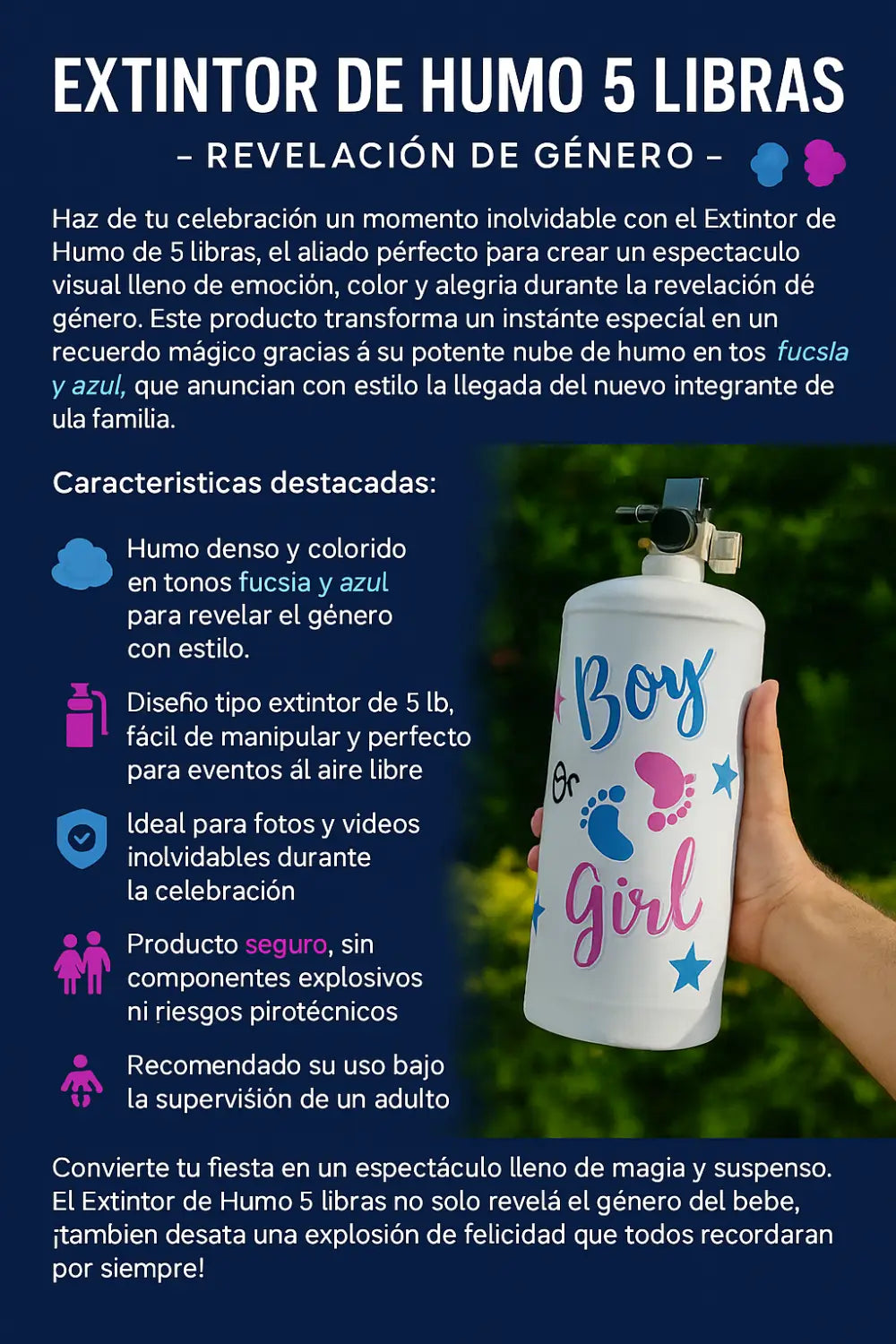 Extintor de humo 5 libras