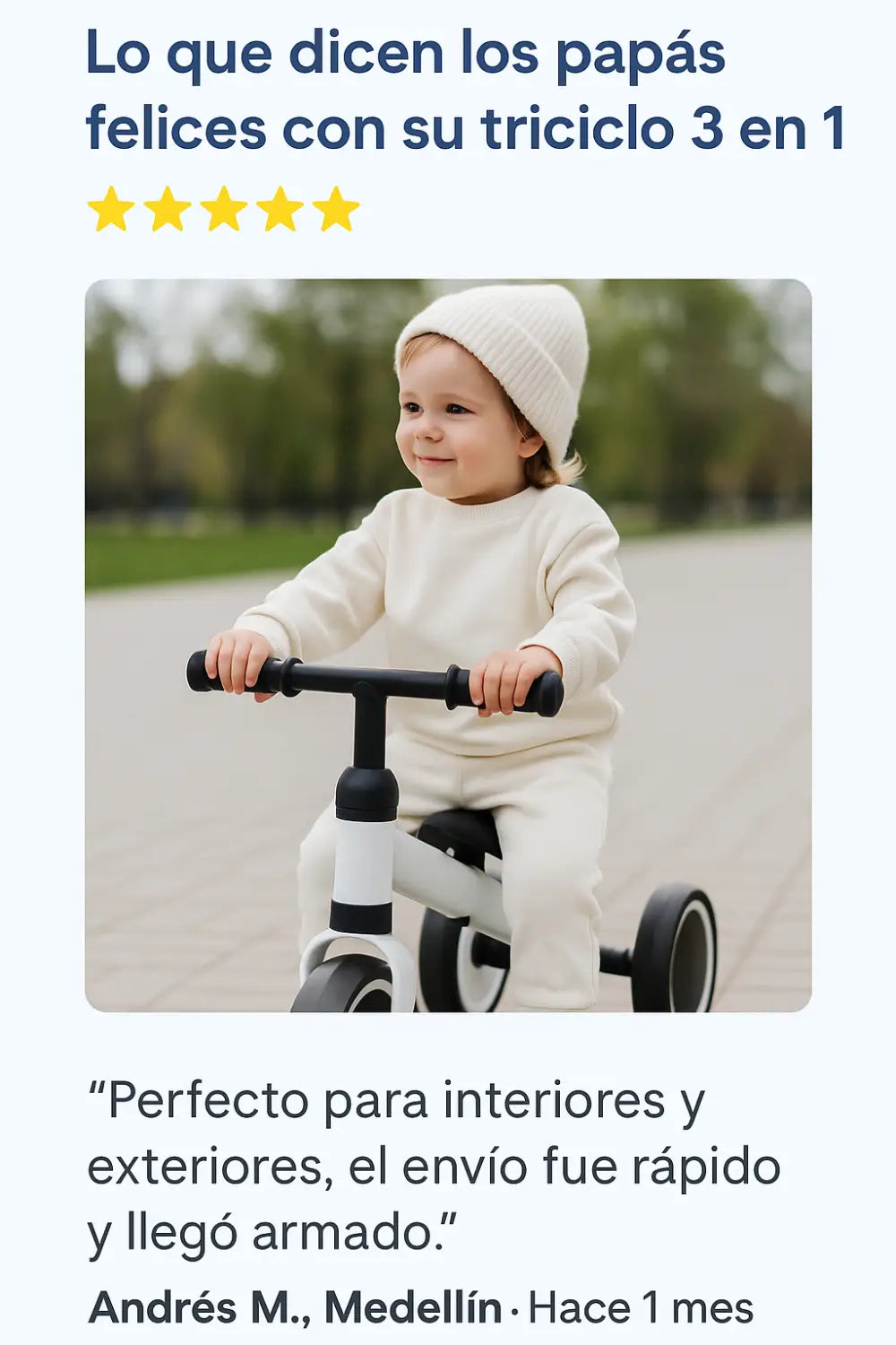 TRICICLO para bebés 3 en 1
