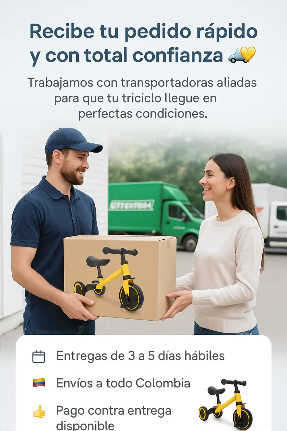 TRICICLO para bebés 3 en 1