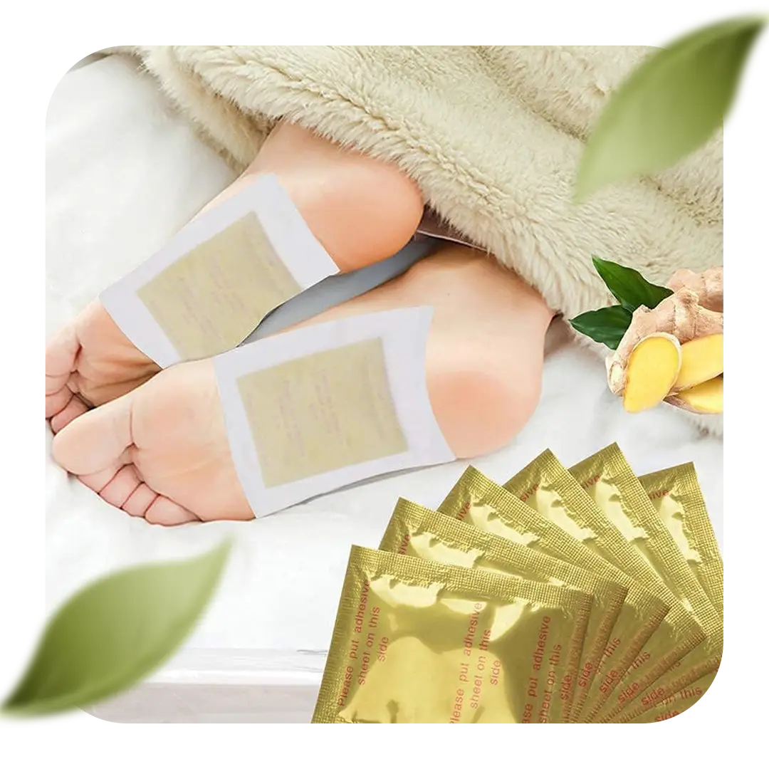 Parches Detox Kinoki para pies CajaX10