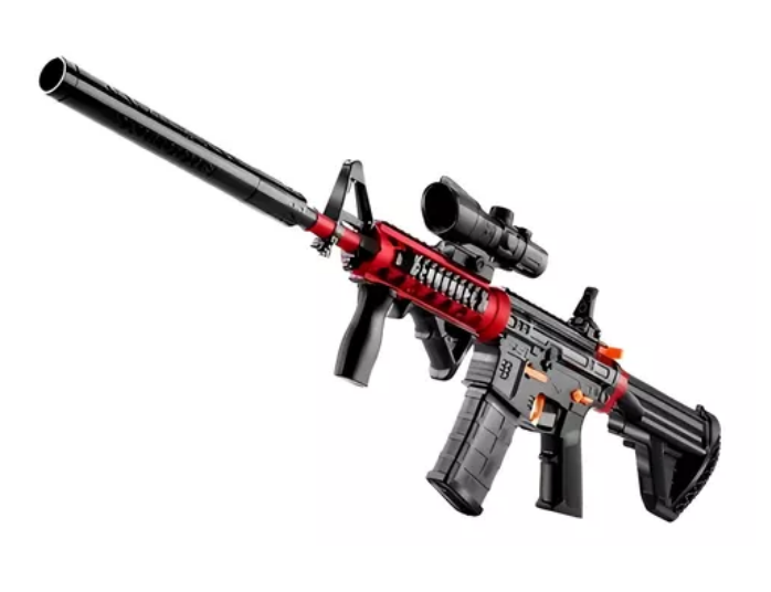 Pistola Hidrogel M416 + Silenciador + Mi