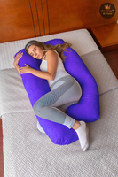Almohada de Embarazo Térmica morado Bienestar