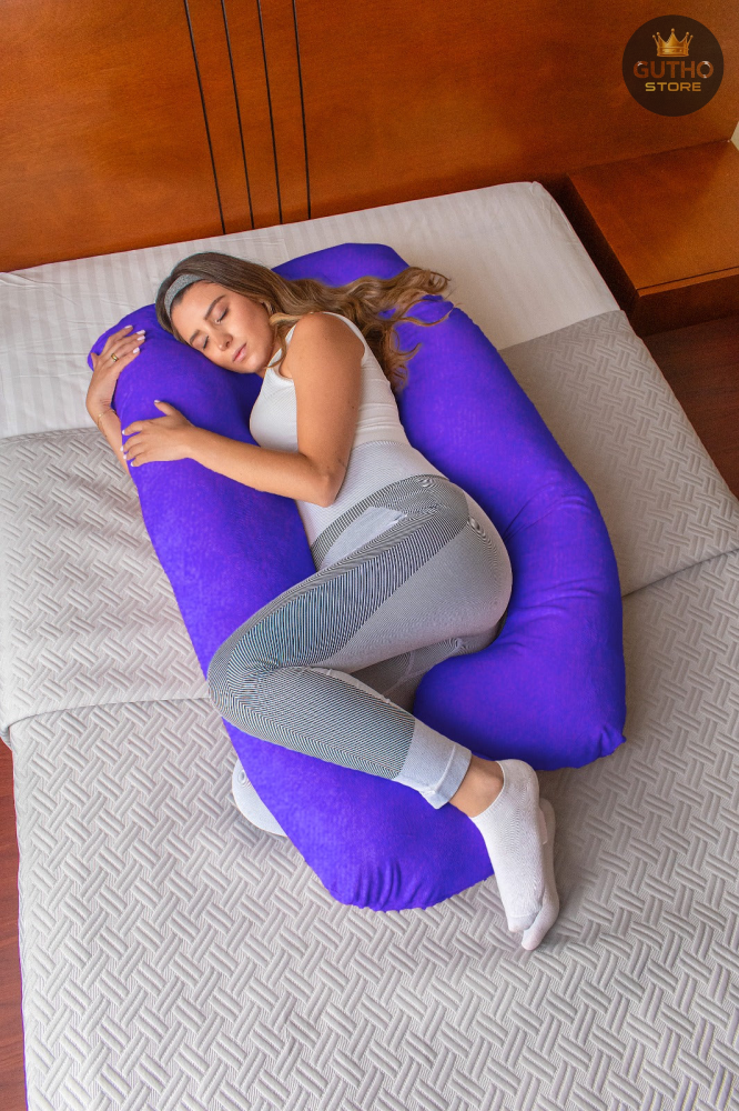 Almohada de Embarazo Térmica morado Bienestar