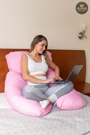 Almohada de Embarazo Térmica rosado Bienestar