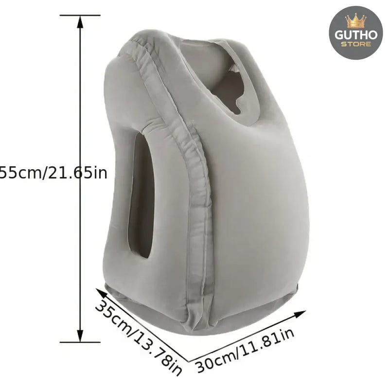 Almohada Inflable De Viaje Avion Carro - Gris - Hogar