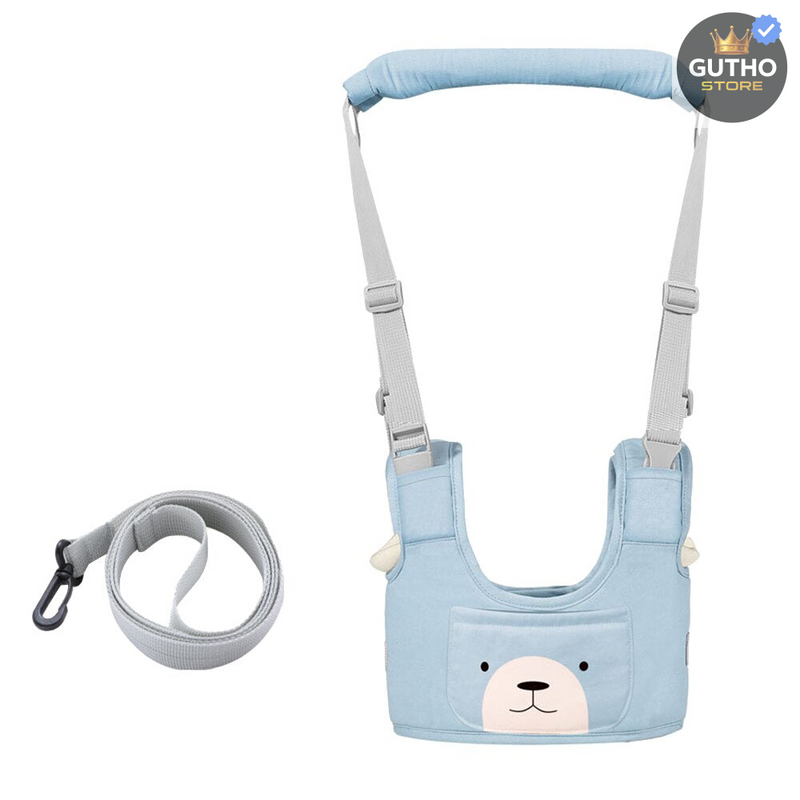 Arnés caminador para bebé con soporte - AZUL - arnès caminador