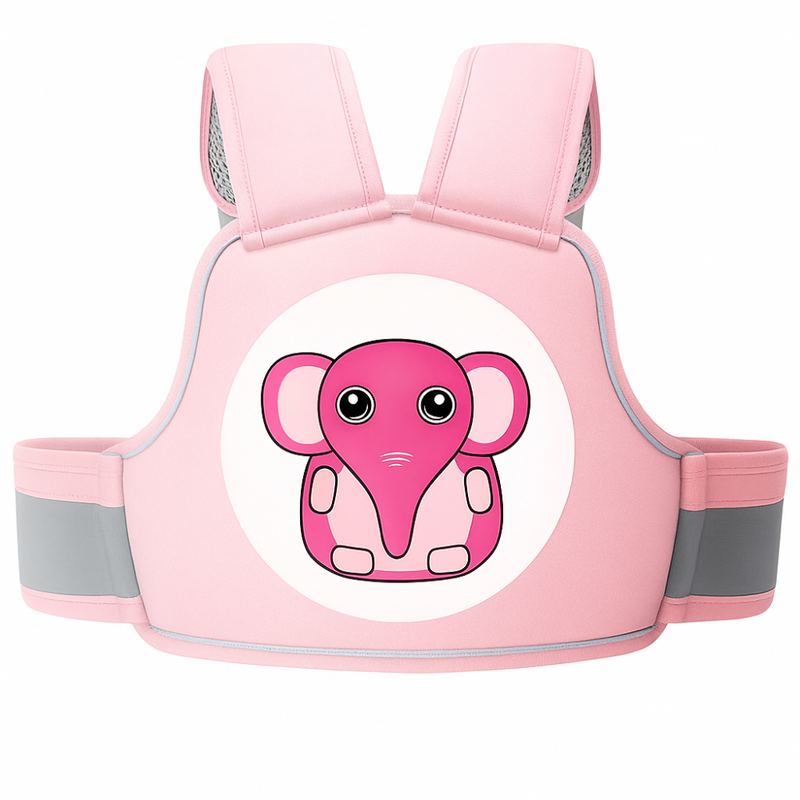 Arnés de Seguridad Infantil - Elefante-rosa