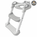 Asiento Entrenador De Inodoro Para Niños - GRIS CON BLANCO
