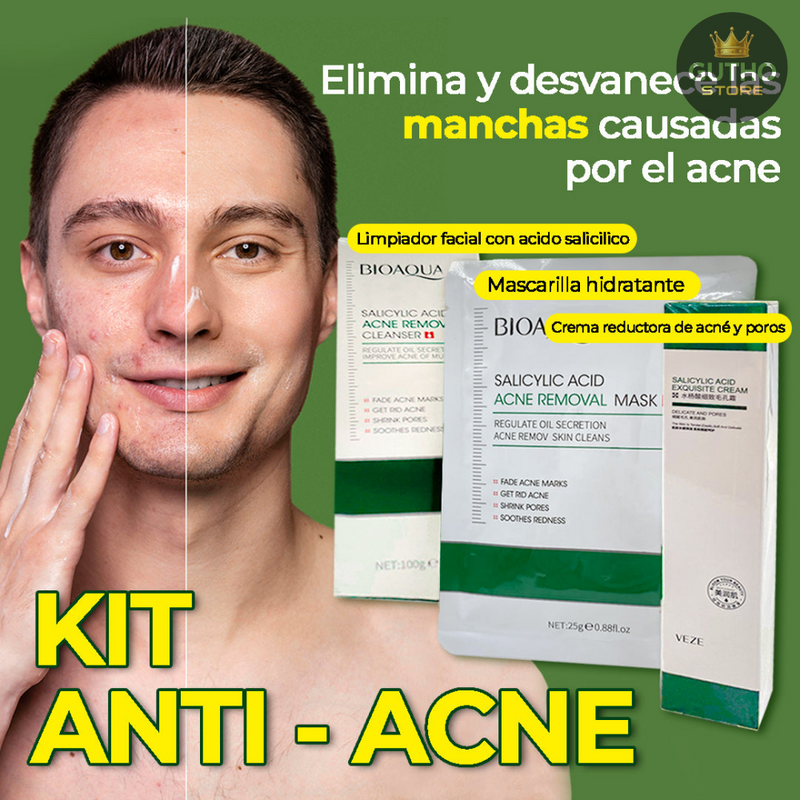 BIOAQUA Ácido Salicílico Combo X3 145g - BELLEZA