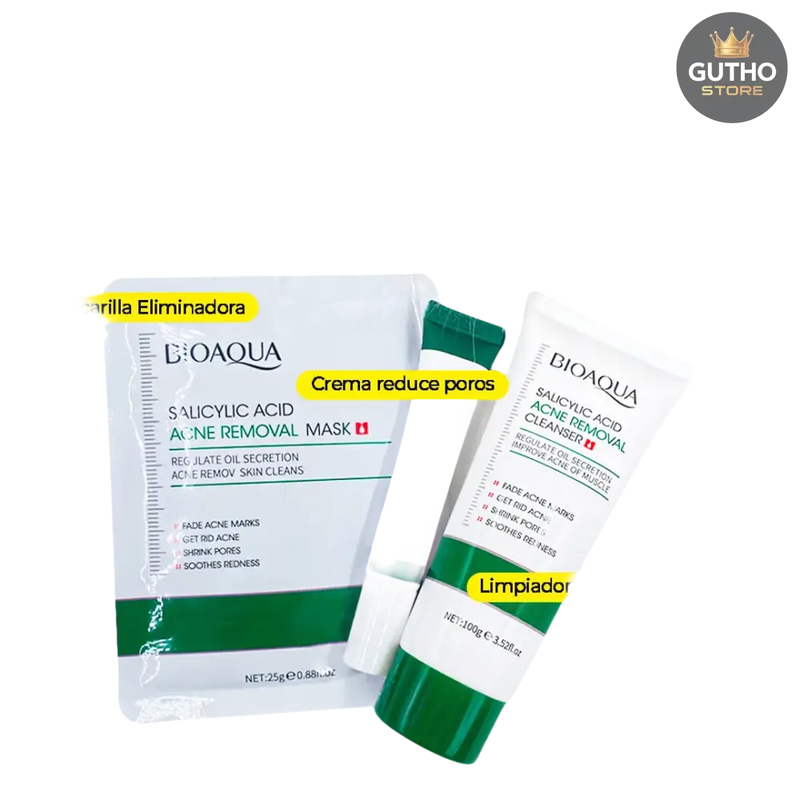 BIOAQUA Ácido Salicílico Combo X3 145g - BELLEZA