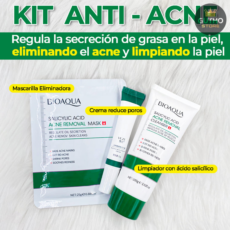 BIOAQUA Ácido Salicílico Combo X3 145g - BELLEZA