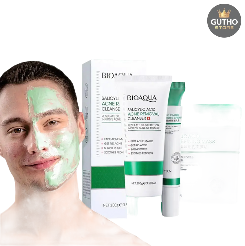 BIOAQUA Ácido Salicílico Combo X3 145g - BELLEZA