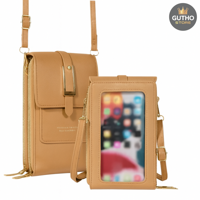 Bolsa Porta Celular Delux - Café - Moda