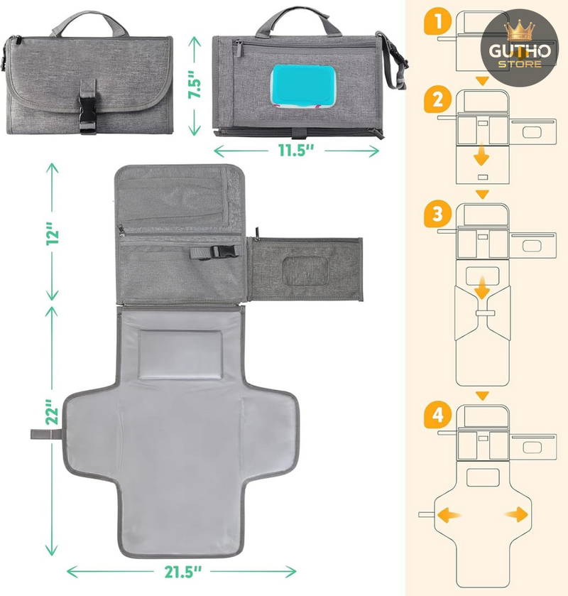 Cambiador Portátil para Bebé Bebé