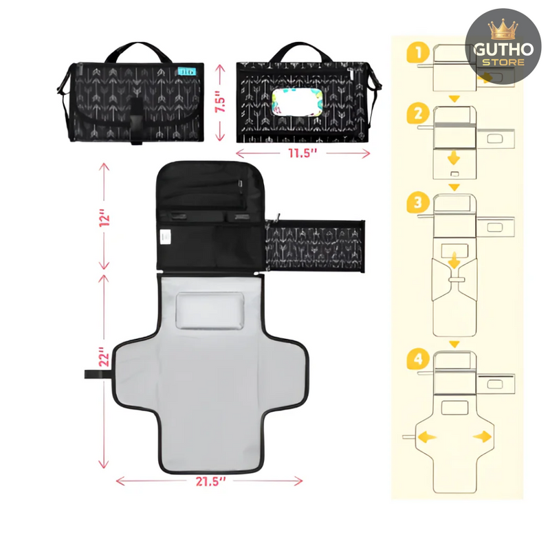 Cambiador Portátil para Bebé Bebé