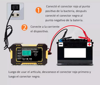 Cargador Bateria Carro Moto 12v Pantalla - Herramientas