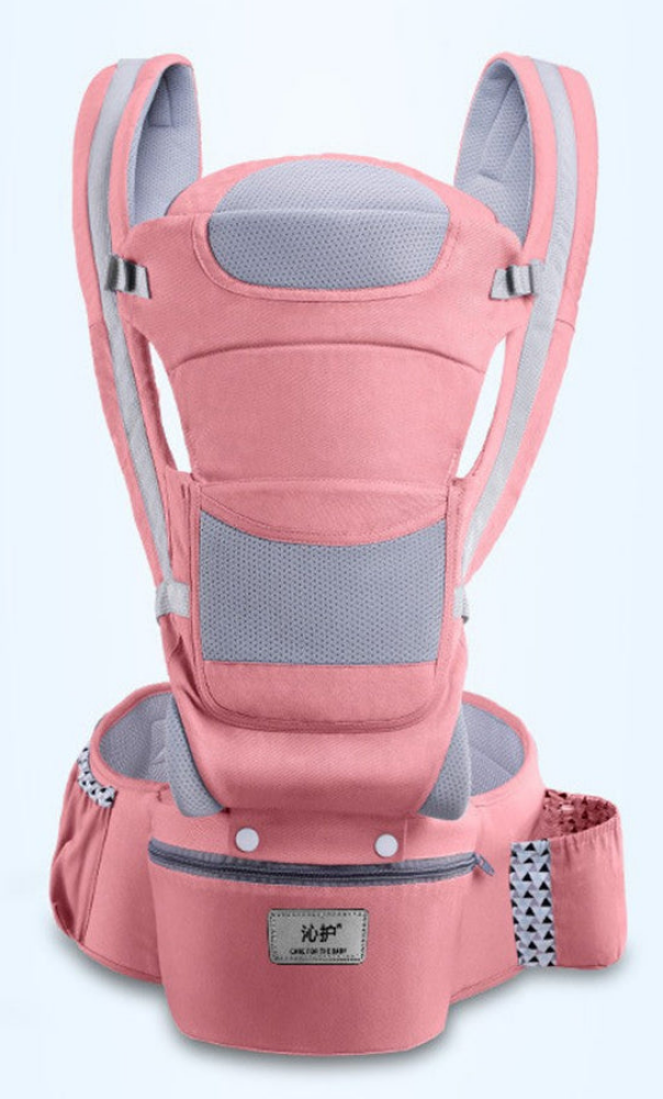 Cargador Canguro Asiento Para Bebe ROSA CLARO