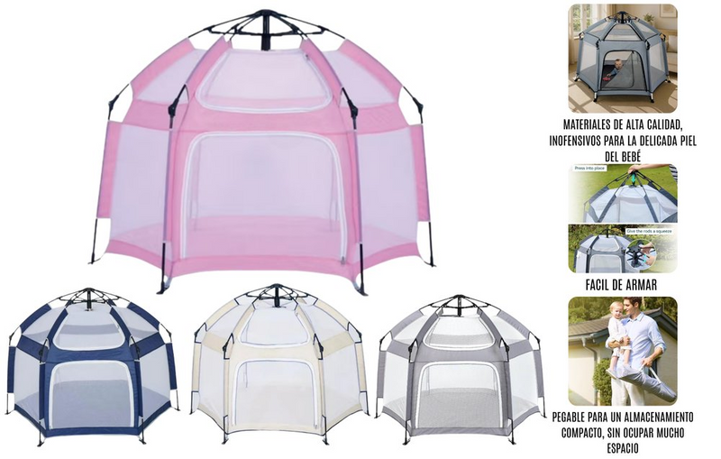 Corral Versátil y Portátil para Bebés - Bebé