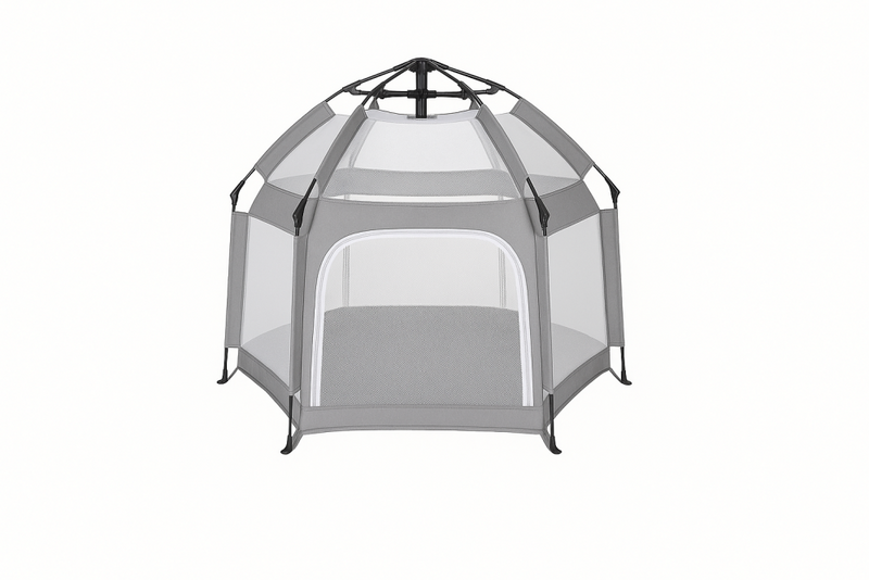 Corral Versátil y Portátil para Bebés - Gris - Bebé