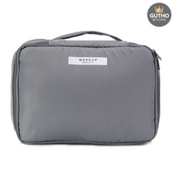 Cosmetiquera Viaje Bolso Maquillaje 2en1 - Gris - Belleza