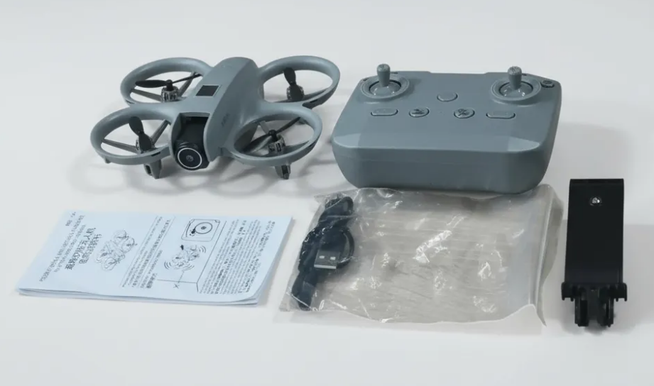 Mini Drone H21 Camara 4k Control Remoto Luces Led Foto Video Gris