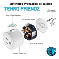Enchufe Inteligente Wifi Comp Alexa y Go - Tecnologia