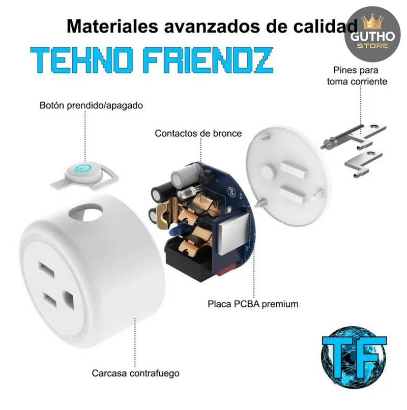 Enchufe Inteligente Wifi Comp Alexa y Go - Tecnologia