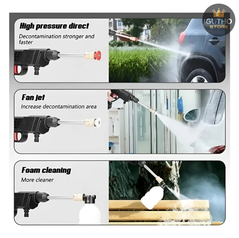 Hidrolavadora inalambrica 2 BATERIAS 48V - Vehículos