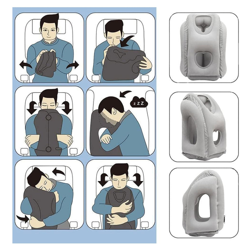 Almohada Inflable De Viaje Avion Carro - Hogar
