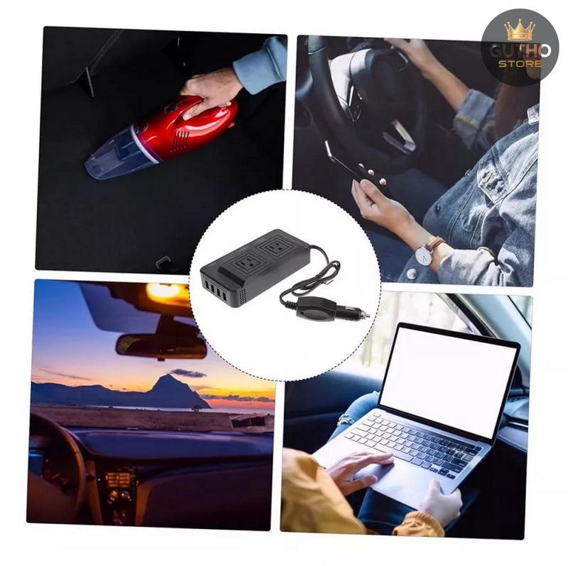 Inversor de Corriente para Auto 200W - Vehículos