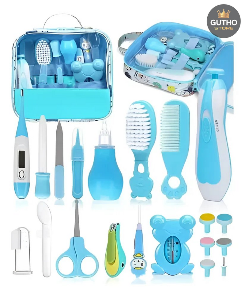 Kit Aseo de Bebe Con Pulidor de Uñas - Azul - Bebé