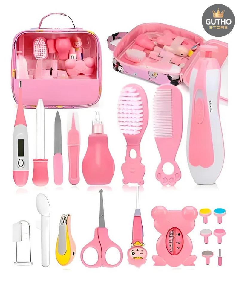 Kit Aseo de Bebe Con Pulidor de Uñas - Rosado - Bebé
