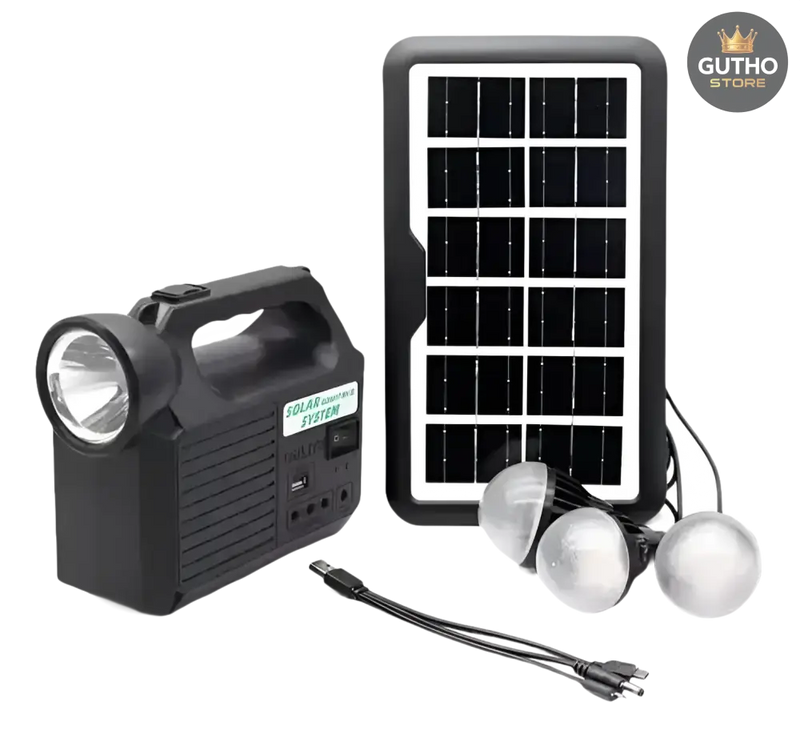 Kit lam Panel Solar + 3 Bom USB GD8017MK - Herramientas