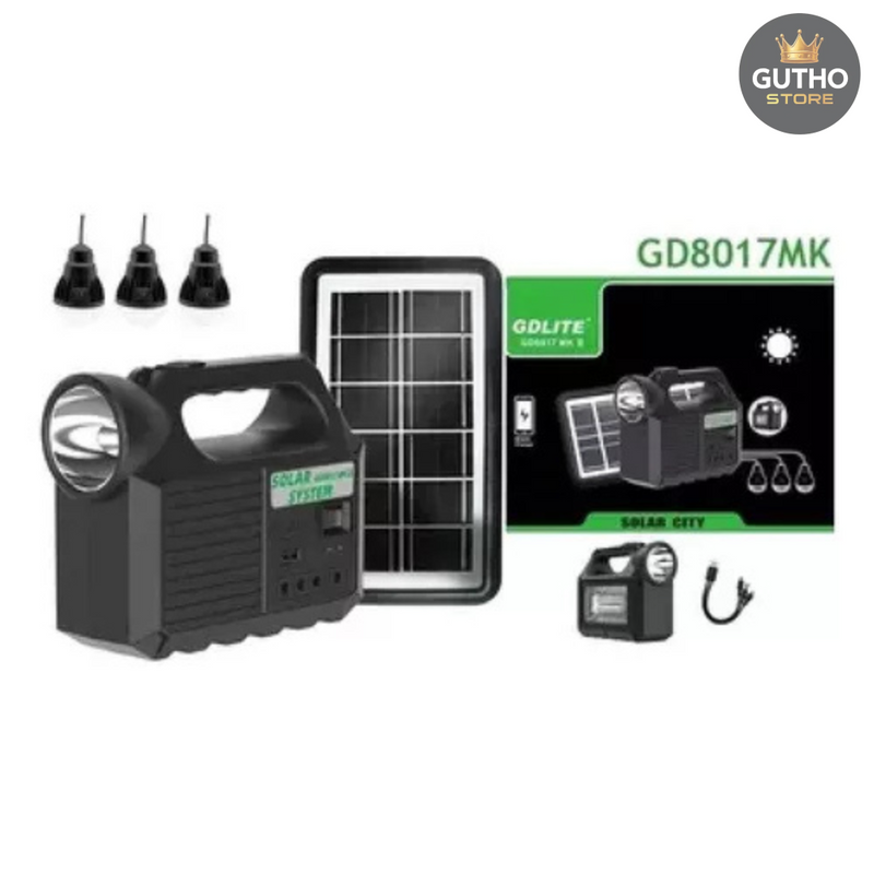 Kit lam Panel Solar + 3 Bom USB GD8017MK - Herramientas