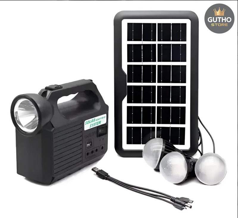 Kit lam Panel Solar + 3 Bom USB GD8017MK - Herramientas