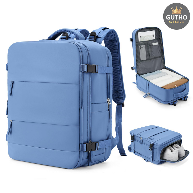 Maleta de Cabina con Zapatero - AZUL OSCURO - Moda