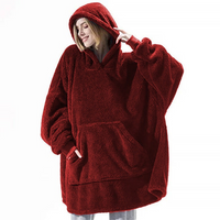 Manta Termica Extragande Talla Unica - rojo vino - Hogar