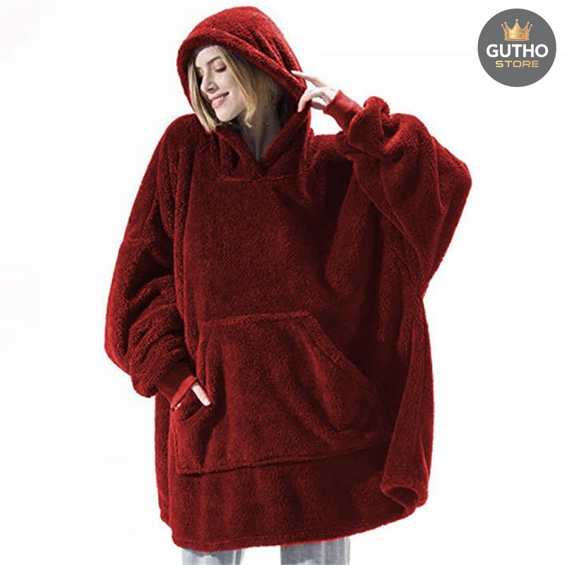 Manta Termica Extragande Talla Unica - rojo vino - Hogar