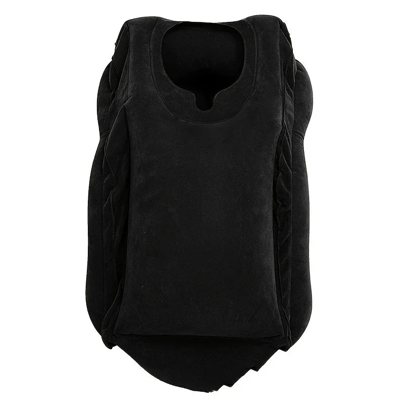 Almohada Inflable De Viaje Avion Carro - Negro - Hogar