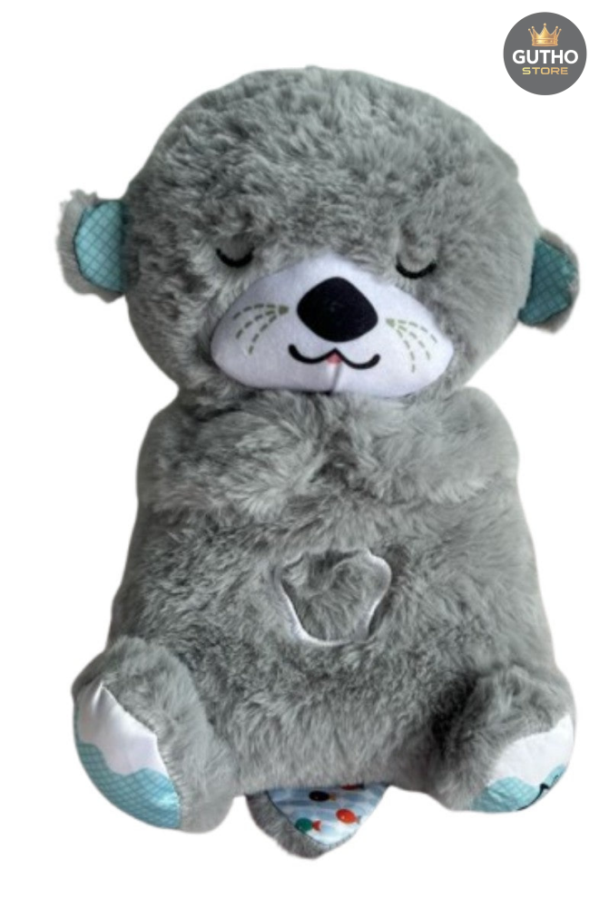 Nutria Peluche Respira Controla Ansiedad GRIS Jugueteria