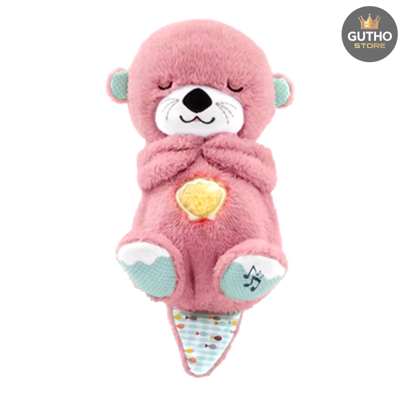 Nutria Peluche Respira Controla Ansiedad Rosa Jugueteria